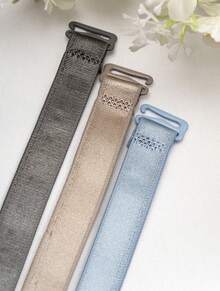 Set de 3 Brasieres Copa C Push Up Sexy Premium con Tirantes Ajustables y Detalles de Encaje - Azul gris marrón - Ver 6