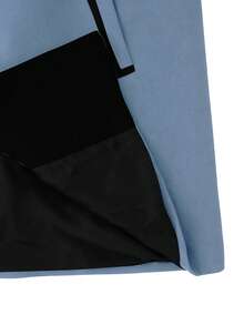 Manfinity Homme Men's Stand Collar Single-Breasted Casual Versatile Commuting Long Sleeve Woolen Coat - Dusty Blue - View 4