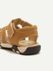 Cozy Pixies 1 Pair Summer Baby Sandals, Soft & Comfortable Functional Shoes, Toddler Boys Sandals - Brown - View 8