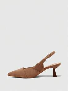 CUCCOO BIZCHIC Women's Elegant Pointed Toe Pumps For Commuting For Christmas - Rust Brown - View 10