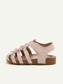 Cozy Pixies 1 Par de Sandálias Rasteiras Confortáveis com Laço Rosa Elegante Estilo Princesa para Meninas, Versáteis para o Verão - Rosa - Ver 10