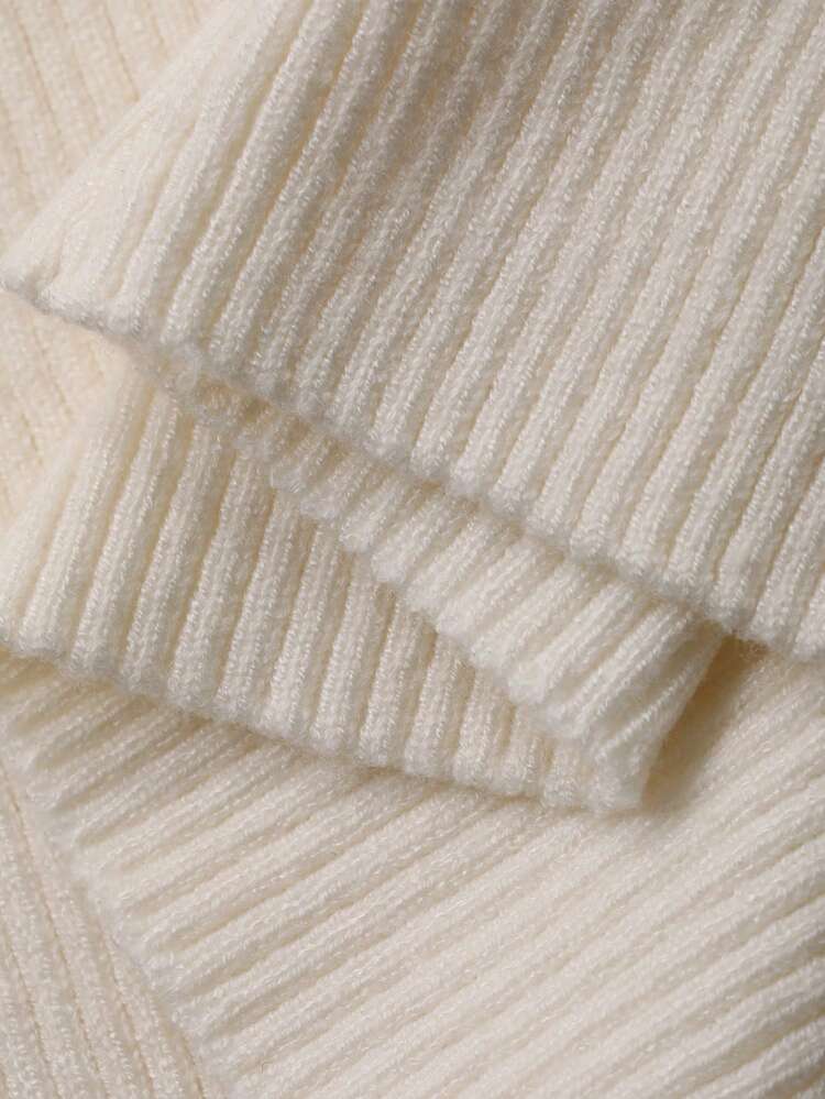 Women's Lace Splice Cuff Fitted Sweater