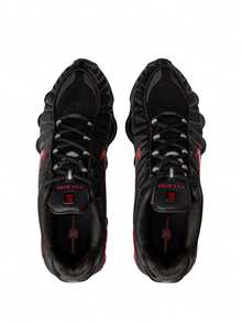 Nike Shox TL Shoes Black Metallic Silver University Red CN0151 - BLACK/METALLIC SILVER-UNIVERSITY RED - View 2