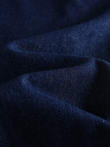 GlowEve 女士休闲水洗高腰阔腿牛仔裤，配腰带 - 藍色 - 查看 6