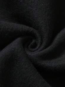 Manfinity EMRG 男士休闲针织连帽衫 - 黑色 - 查看 4