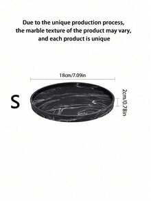 1pc/3pcs Round Marble Pattern Storage Tray, Bathroom Organizer Rack, Easy To Clean, Candle/Fragrance Holder, Silicone Vanity Tray, Jewelry Dish, Ideal For Liquid Soap, Shampoo, Spice Jars, Vase Mat In Home, Bathroom, Kitchen, Living Room, Coffee Table, Dining Room Plates Plate Kitchen Decor Trays Fruit Tray Tray Decor Gifts Birthday Graduation