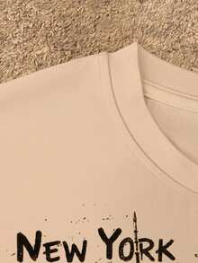 INAWLY Women's Casual New York City Print Top, Summer - Multicolor - View 3