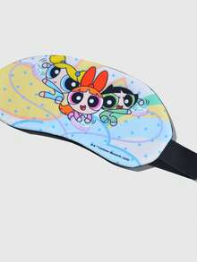 THE POWERPUFF GIRLS X SHEIN 1pc Cartoon Cute Light-Blocking Sleep Eye Mask Travel Rest Sleep Aid Eye Mask - multi-color - View 3
