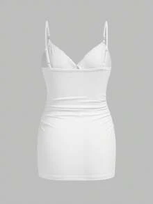 Modmama 孕妇纯色蕾丝拼接褶皱修身吊带背心 - 彩色 - 查看 12