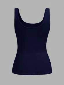 SHEIN Slayr Set de 3 piezas de camisetas sin mangas con cuello de pico, ajuste ceñido y drapeado, de estilo casual y suelto, versátil para uso diario - Multicolor - Ver 6