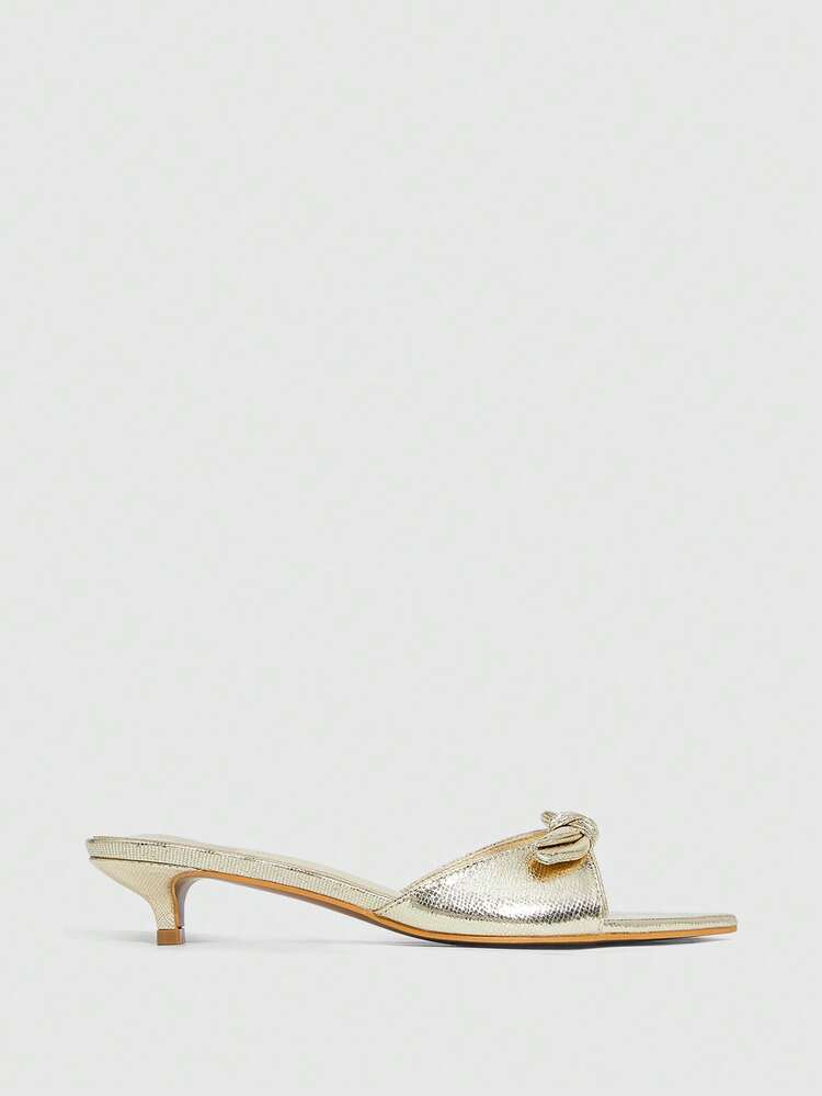 CUCCOO SZL Women's Elegant Commuter Butterfly Decor Buckle Heeled Sandals Valentine's Day Spring Shoes Prom Heels