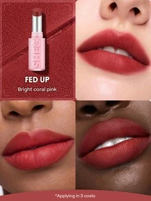 SHEGLAM Lip Veil 輕盈氣墊唇膏-Fed Up 品牌 美容 化妝 化妝品 適合女性與女孩 完美搭配夏季春季 Y2K 時尚 流行 生日 母親節禮物 假期 派對準備就緒 最佳顏色 - Fed Up - 查看 2