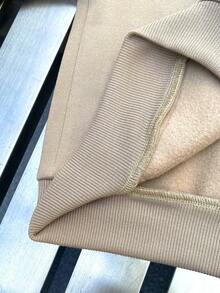 SHEIN Young Boys Casual Hooded Long Sleeve Embroidered Sweatshirt And Sweatpants Set - Army Green - View 6