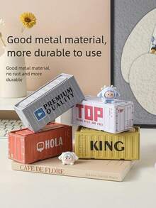 Joivida 适用于客厅、卧室和办公室的收纳盒；创意装饰收纳盒 - 彩色 - 查看 7