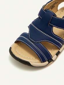 Cozy Pixies 1 Pair Summer Baby Sandals, Soft Comfortable Cute Functional Shoes, Toddler Boys Sandals - Navy Blue - View 8