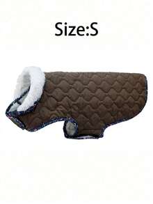 Warm Winter Dog Coat, Cold Weather Pet Jacket, Cold Weather Dog Coat, Dog Snow Suit, Dog Outdoor Padded Coat For Large | Medium And Small Dogs - Coffee Brown - View 6