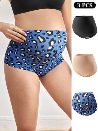 BloomMama 3pcs/Pack Maternity Seamless High Waist Comfortable Everyday Underwear