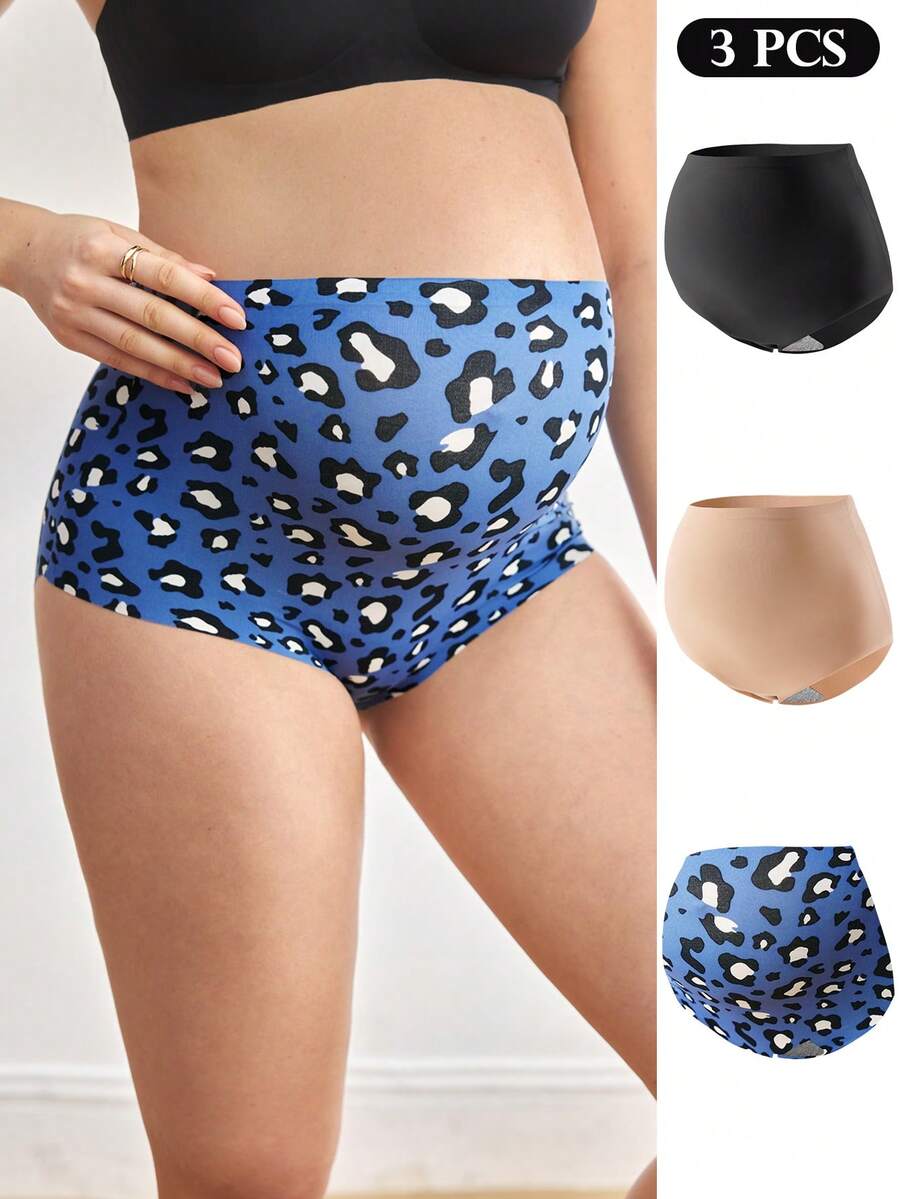 3pcs/Pack Maternity Seamless High Waist Comfortable Everyday Underwear