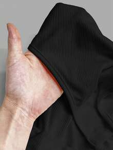 Comfortcana 女士纯色简约休闲吊带背心 - 黑色 - 查看 7