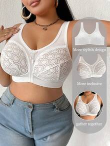 1件装加大码女士无钢圈全罩杯休闲文胸
