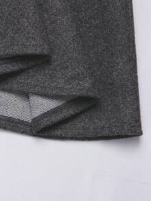 Sunspun Plus Size Hooded Sleeveless Thick Woolen Cloak Coat