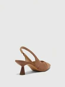 CUCCOO BIZCHIC Women's Elegant Pointed Toe Pumps For Commuting For Christmas - Rust Brown - View 9