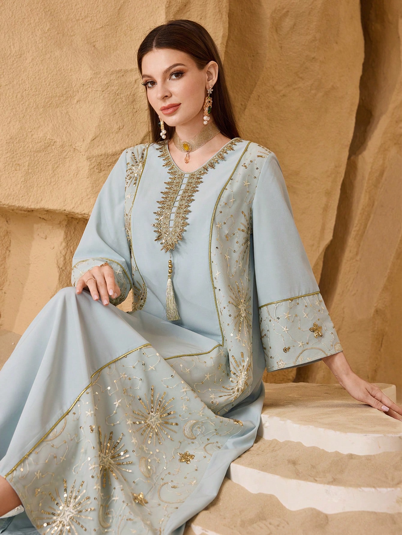 Layrah رمضان جلابيات قفاطين رمضان فستان نسائي فضفا...