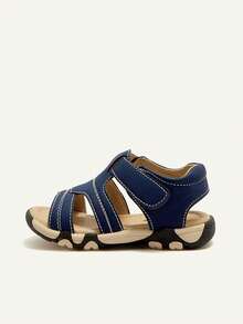 Cozy Pixies 1 Pair Summer Baby Sandals, Soft Comfortable Cute Functional Shoes, Toddler Boys Sandals - Navy Blue - View 11