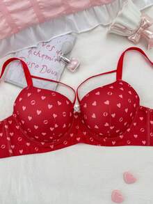 Sutiã com aro tamanho grande, confortável e com boa sustentação, 1 peça - Vermelho - Ver 1