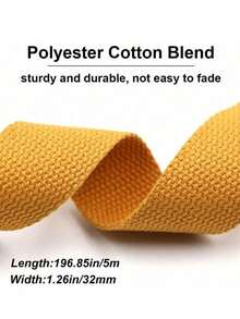 1PC Knapsack Strapping Sewing Ribbon Portable DIY Bag Belt Accessories For Apparel Fabric Backpack Strap Christmas Decoration Gift Craft Supplies Cosplay Fashion Sewing Material Party Ribbon Trimmings - Multicolor - View 6