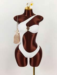 Amplova 女士花卉纹理短款裹身罩衫，超低腰，性感前卫的纹理设计 - 彩色 - 查看 5