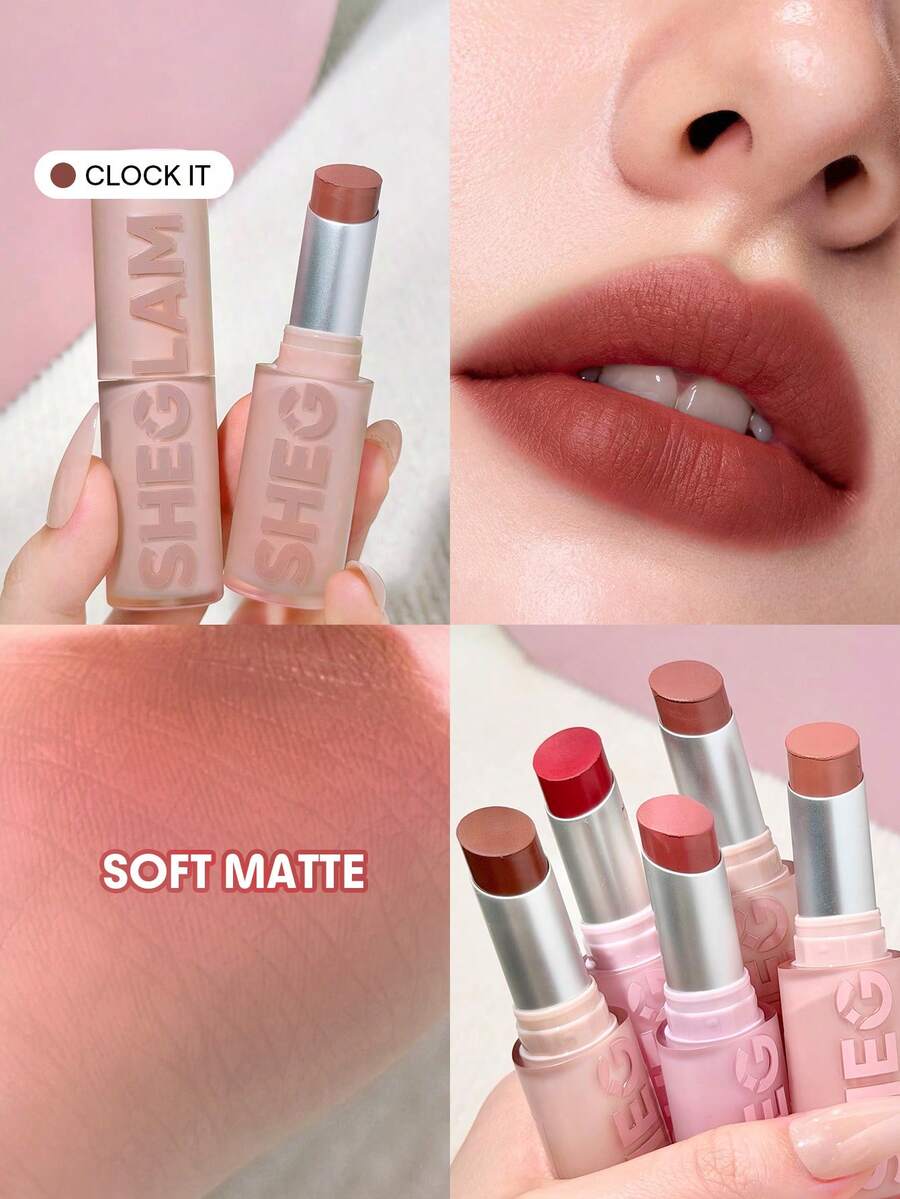 SHEGLAM Lip Veil 輕盈氣墊唇膏-Clock It 品牌 美容 化妝 化妝品 適合女性與女孩 完美搭配夏季春季 Y2K 時尚 流行 生日 母親節禮物 假期 派對準備就緒 最佳顏色 - Clock It - 查看 1