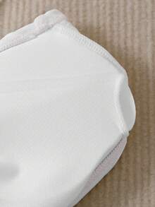 SHEIN 少女连体泳衣，采用纹理面料，带有网纱裙摆，适合海滩、泳池和休闲度假穿着。 - 白色 - 查看 8