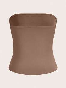 Glimmora Summer Fashion Retro Guitar Letter Print Tube Top - Multicolor - View 2