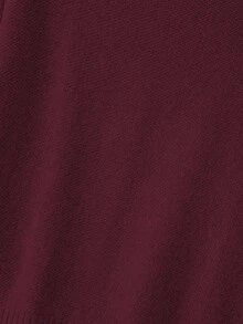 EMERY ROSE 女士优雅宽松长袖系腰针织衫裤套装，大码，适合外出、派对、婚礼宾客等场合，秋冬季 - 酒紅色 - 查看 6