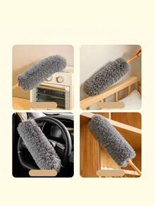 Madebyblanc Extendable Dust Duster For Home Use, Wool Electrostatic Dust Duster, Wholesale, Extra Long Special Cleaning Tool, Feather Duster - Multicolor - View 7