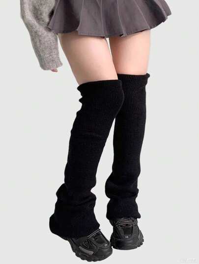 Kawaii 1 Paio di Calzini Riscaldatori per Gambe Carini a Forma di Cervo, Calzini Riscaldatori Oversize Morbidi e Pelosi in Stile Y2K, Aderenti e alla Moda, Adatti per Uso Quotidiano, Autunno/Inverno, Vacanze e Feste