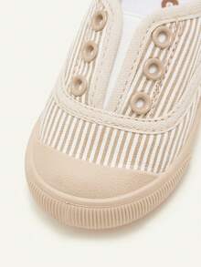 Cozy Pixies 1 par de zapatillas casuales con diseño de cordones y elástico, versátiles para uso diario en todas las estaciones, para bebés/niños pequeños unisex - Caqui - Ver 8