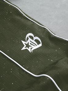 Manfinity EMRG Conjunto de chaqueta juvenil, de estilo urbano y cool - Verde militar - Ver 2