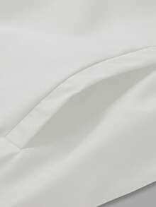 Manfinity Homme 男士大码休闲轻薄纯色夹克，夏季 - 白色 - 查看 4