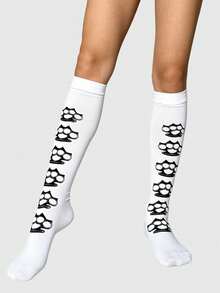 ROMWE Anime Women Over The Knee Socks