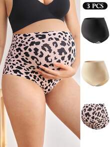 3pcs/Pack Maternity Seamless High Waist Comfortable Everyday Underwear