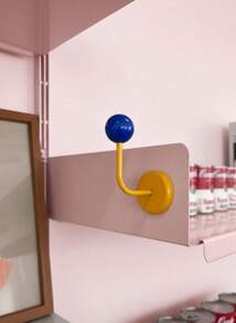 Joivida 1 个重型彩色磁性挂钩，用于悬挂强力旋转钕磁性挂钩，用于浴室毛巾悬挂、储物柜、工具箱、家居、强力磁性挂钩家居浴室装饰浴室收纳秋季装饰返校 - 彩色 - 查看 2