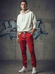 Men Jeans - Red - View 1