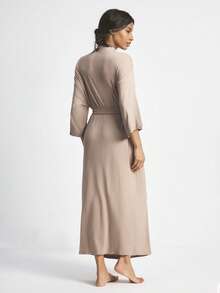 Ocili 女士休闲睡袍 - 卡其色 - 查看 3