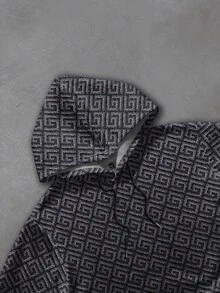 Manfinity Dauomo Men's Graphic Print Long Sleeve Hoodie - Multicolor - View 3