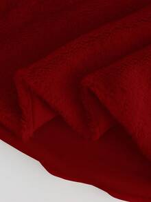 Elenzga 女士纯色蓬松披肩开衫，秋冬新品 - 紅色 - 查看 7