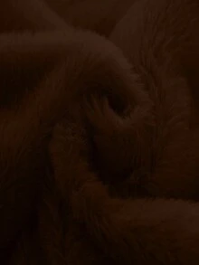 Elenzga Women's New Autumn/Winter Fuzzy Shawl Collar Long Sleeve Cardigan - Coffee Brown - View 4