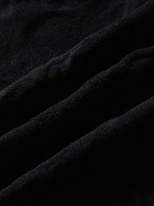 Jeanoix 1 Set Sexy Black Punk Style Shoulder Top And Pants Women Two Pieces Outfits - Black - View 6