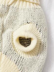 PETSIN 1 Black Cherry Printed Pet Sweater, Warm Pet Clothing For Cats And Dogs In Winter - Multicolor - View 8